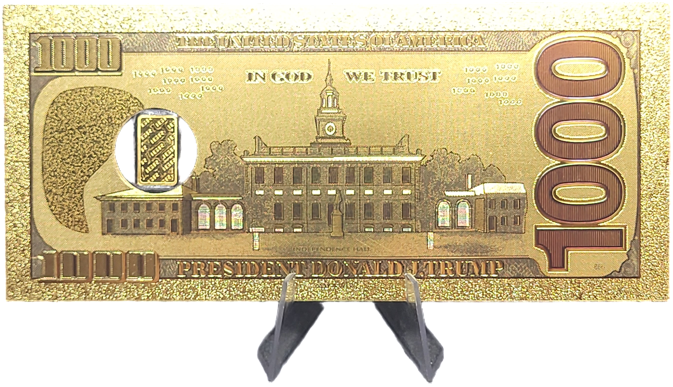 1g Gold Trump Note