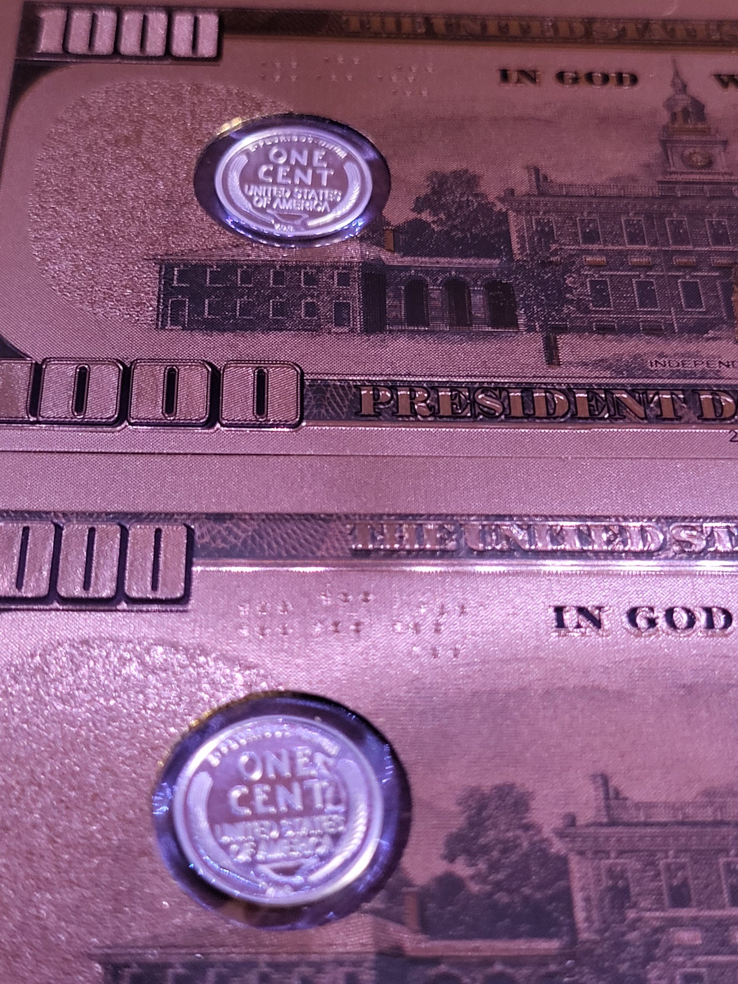 $1000 Trump Note (LINCOLN CENT EDITION)