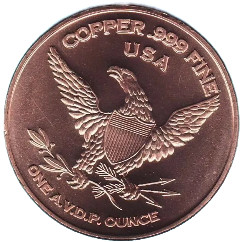 1oz Happy Birthday copper round