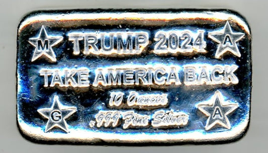 10oz Trump 2024 Take America Back Bar