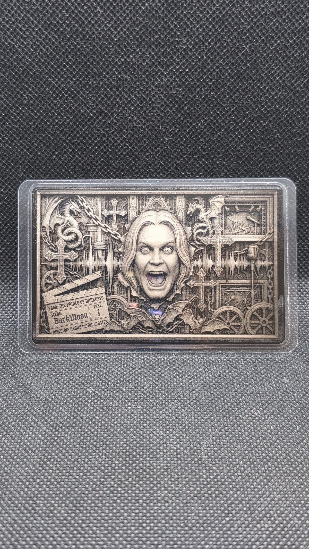 Ozzy Osbourne Silver Grain Card