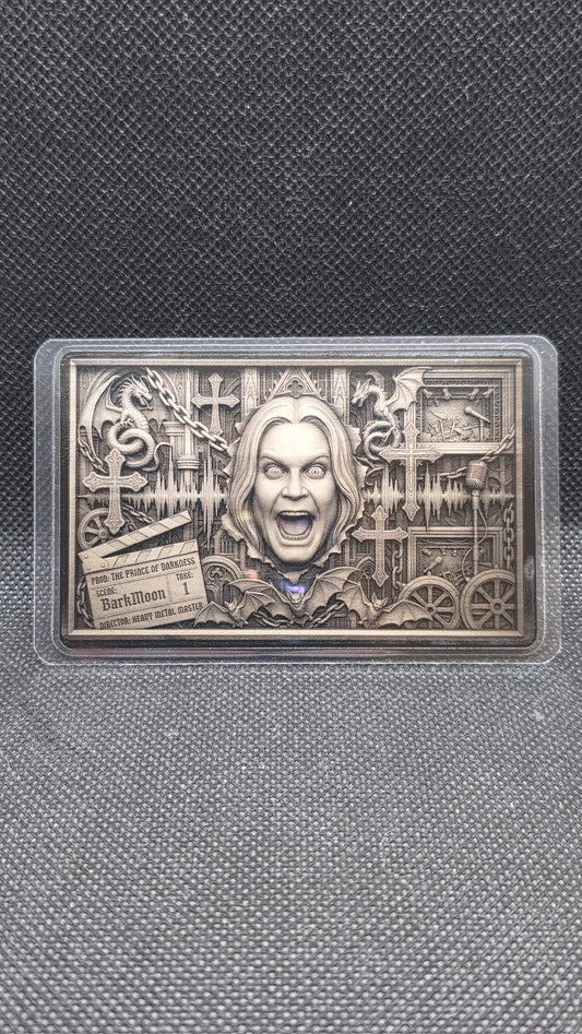 Ozzy Osbourne Silver Grain Card