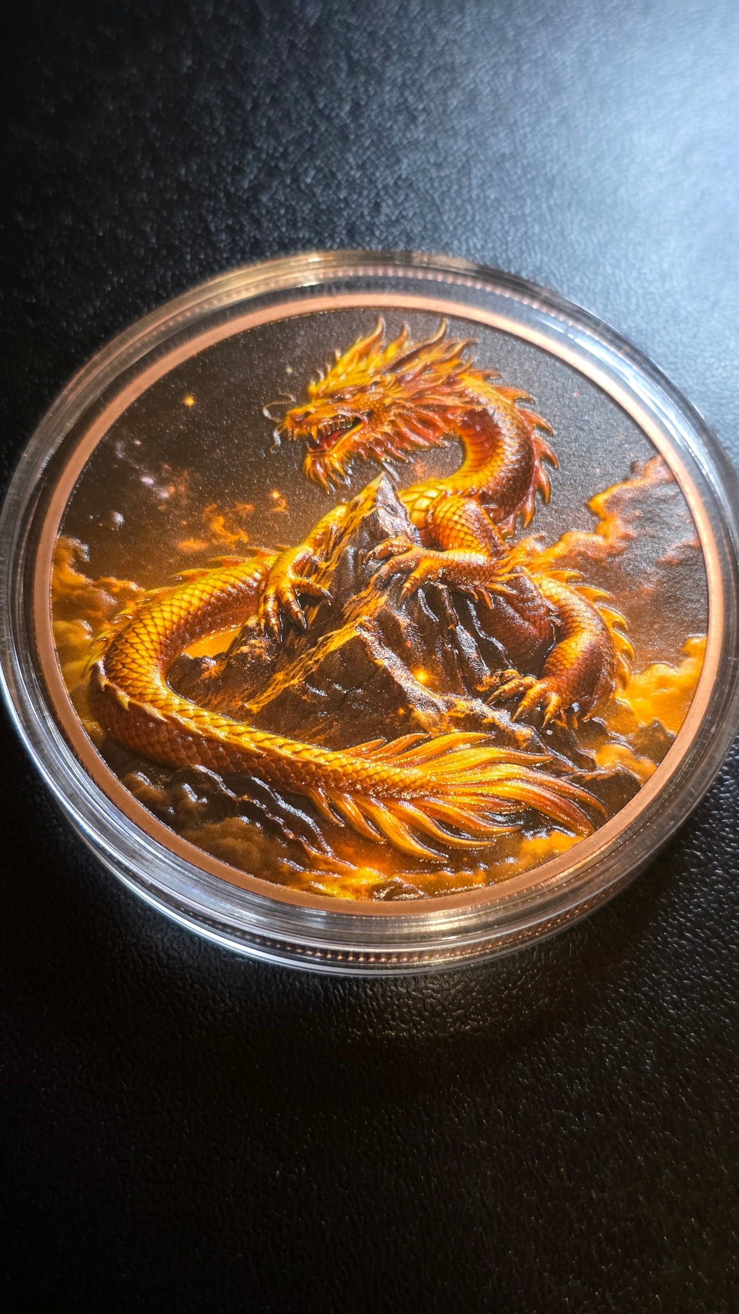 5oz CU Golden Dragon 🐉