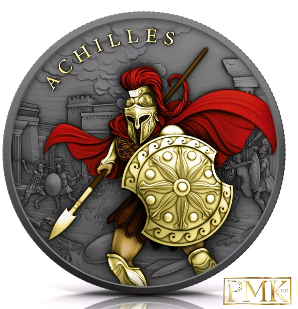 2023 Achilles Victorious Edition 24k Gold Plated Ruthenium and Colouring finish