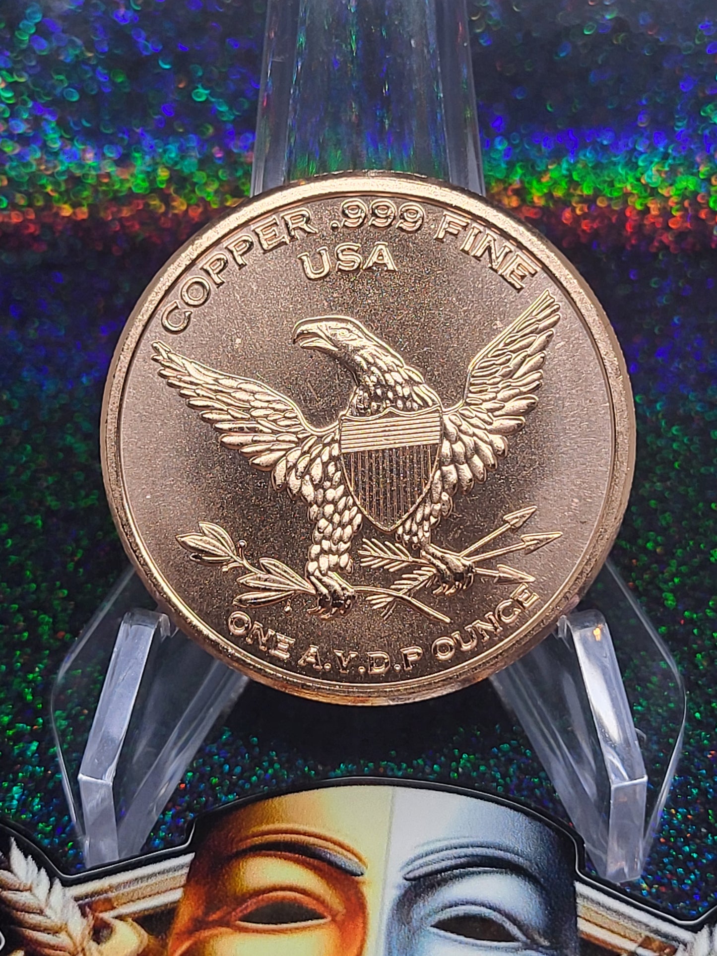 1oz Don't Tread On Me copper round