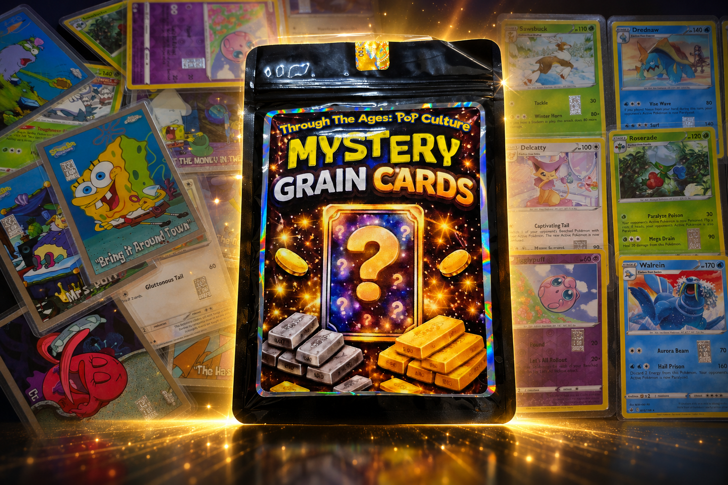 Through The Ages: Mystery Grain Card Packs (Real Precious Metals!)
