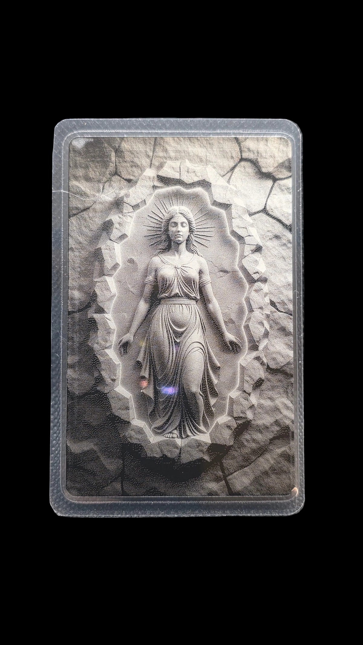 Mother Mary Grain Silver Card