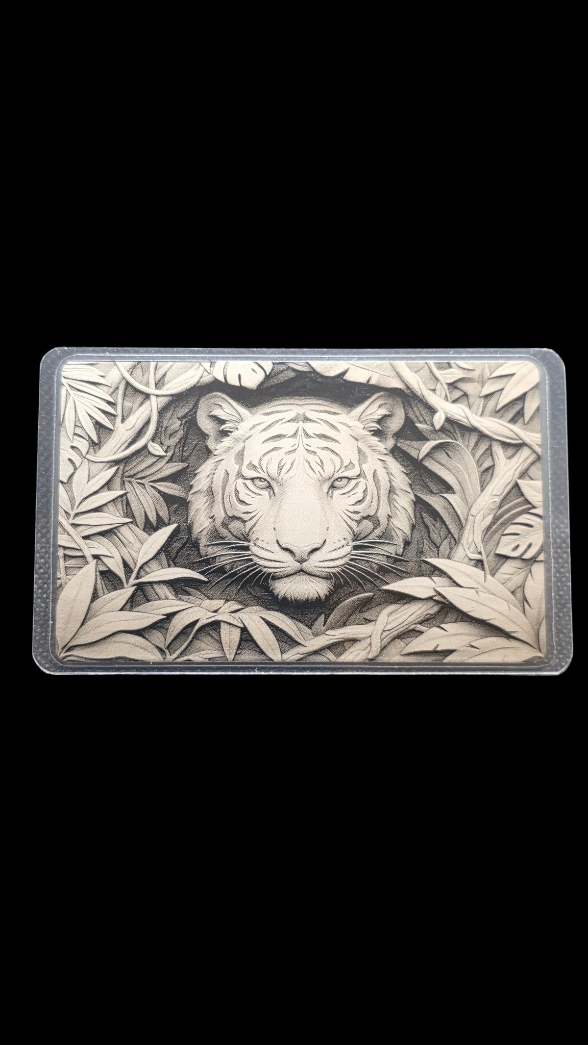 Tiger Silver Grain Card