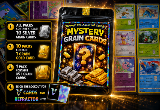 Through The Ages: Mystery Grain Card Packs (Real Precious Metals!)