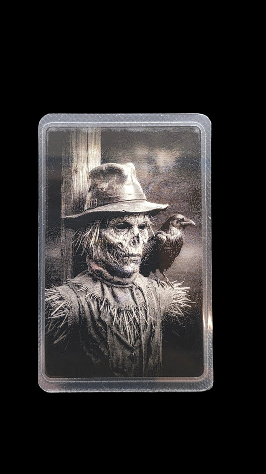 Scarecrow Silver Grain Card