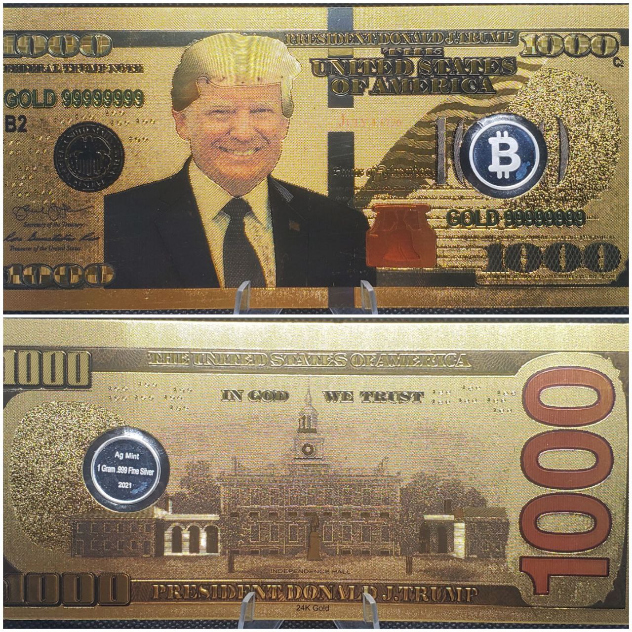 $1000 Trump Note (BITCOIN EDITION)