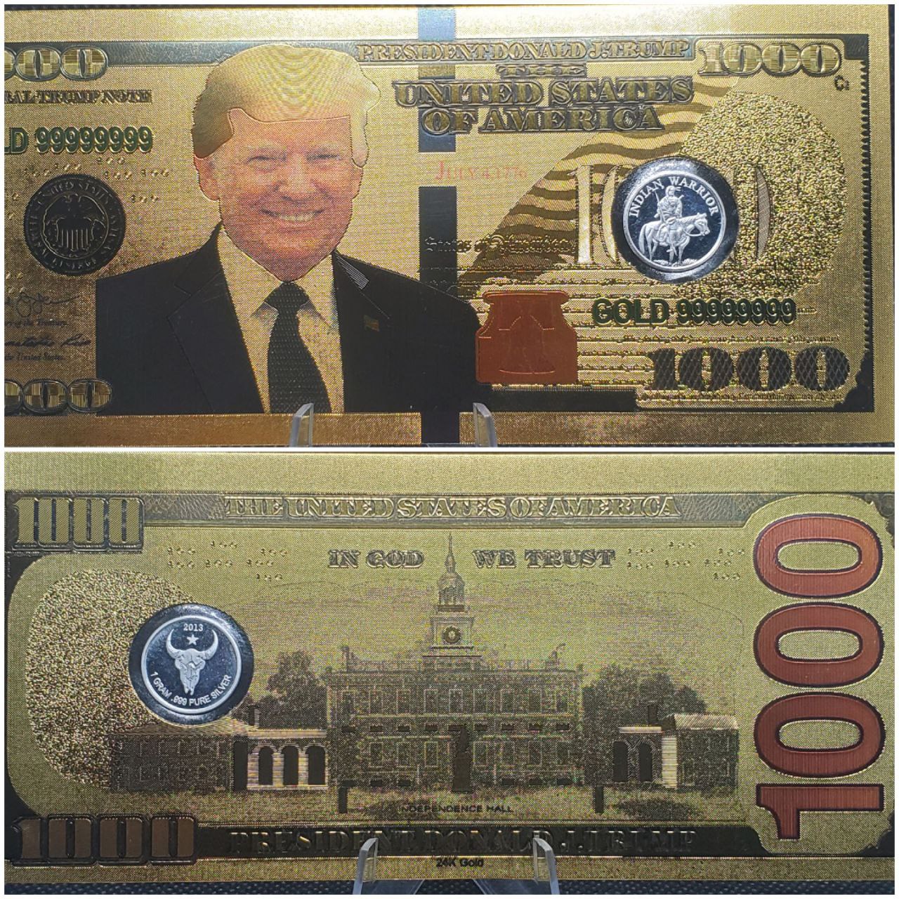 $1000 Trump Note (INDIAN WARRIOR)