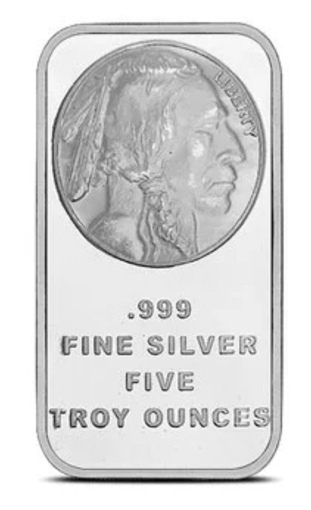 5oz Silvertowne Buffalo Bar